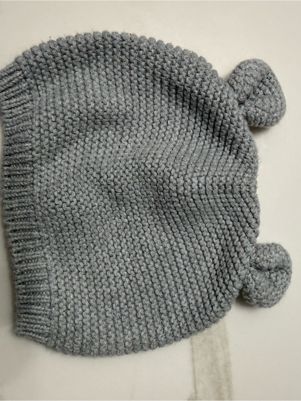 Baby GAP Kids Light Gray Knit Bear-Ear Beanie
